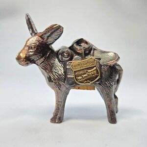 Vintage Knotts Berry Farm Donkey Pack Mule Metal Salt Pepper Shaker Souvenir